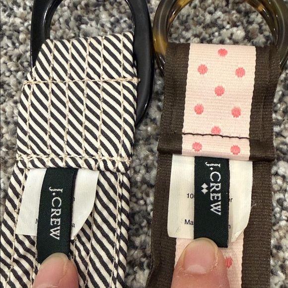 J. Crew Lot of 2 Fabric Cloth Preppy Cottagecore Boho Belts Size S/M - Picture 6 of 8